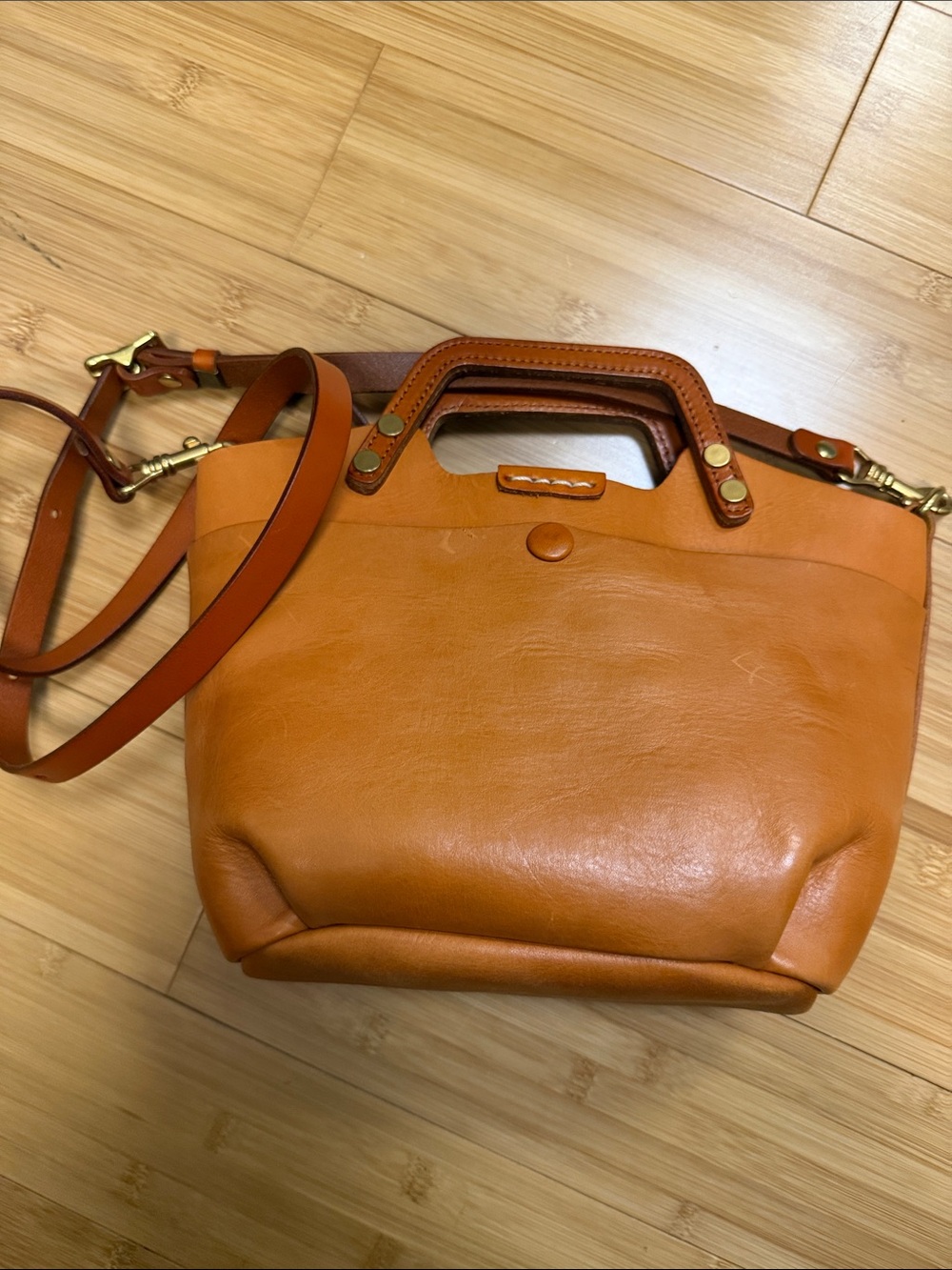 Old Trend leather modern vintage structured crossbody sprout land mini - Picture 4 of 7